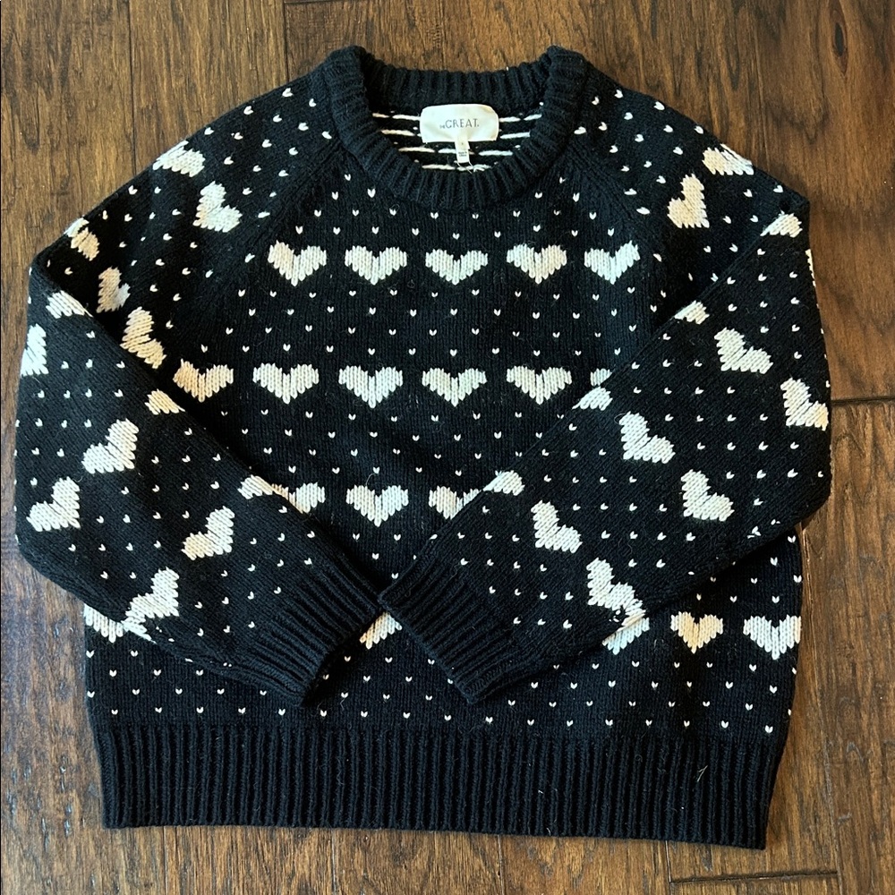 The Great. Heart Crew Sweater